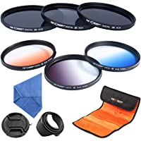 K&amp-F Concept Kit de filtro de lente de densidad neutra con paño de limpieza de lentes de microfibra tapa de lente central…